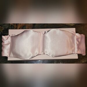 NEW! Pretty & Soft Pink Satin Weighted Eye Mask